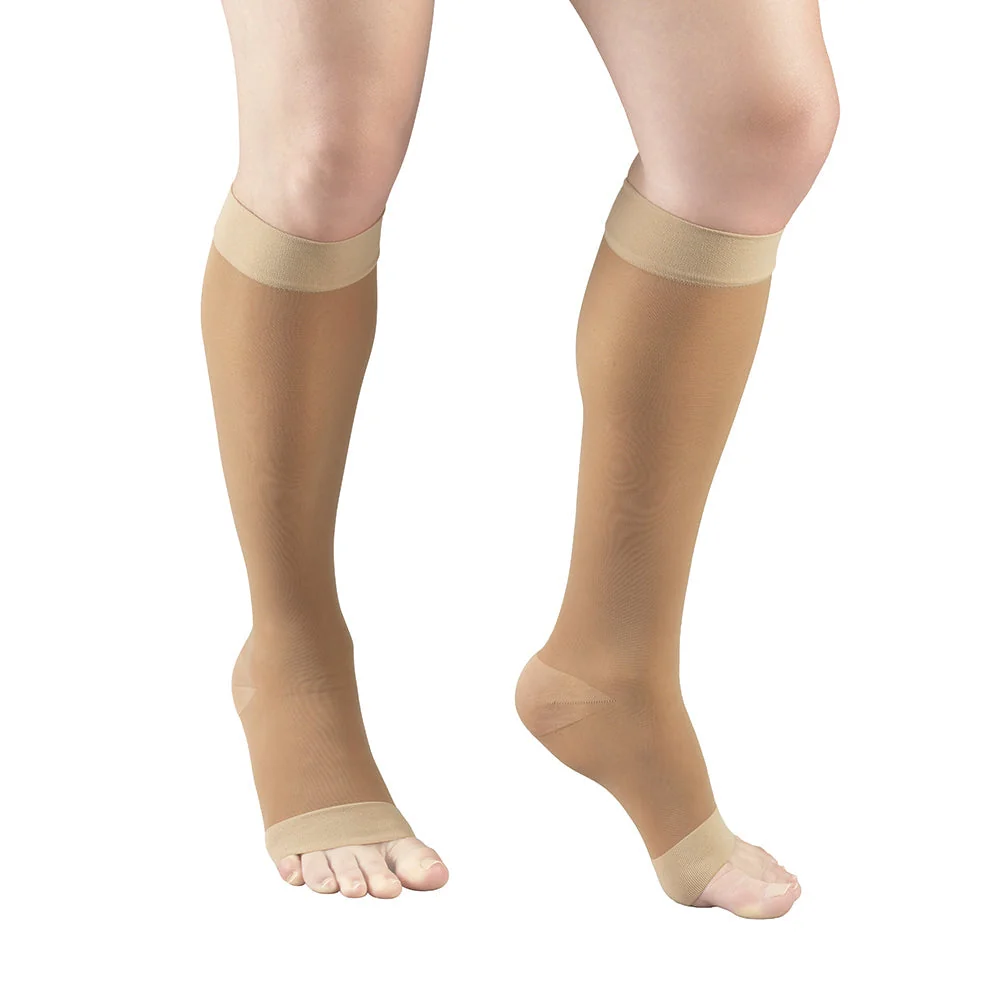 TRUFORM® Lites Women's Knee High 15-20 mmHg, Open Toe - Image 4