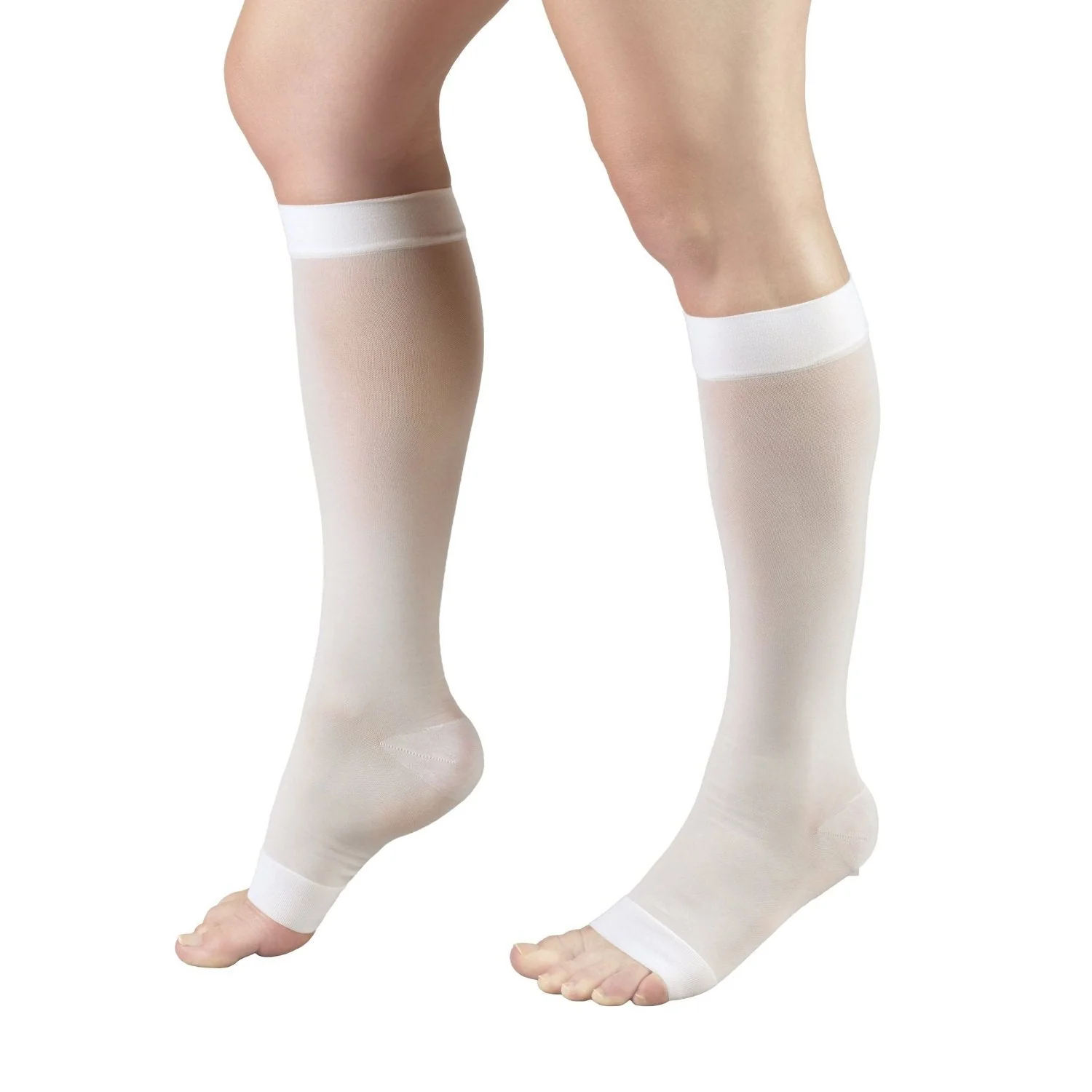 TRUFORM® Lites Women's Knee High 15-20 mmHg, Open Toe - Image 6