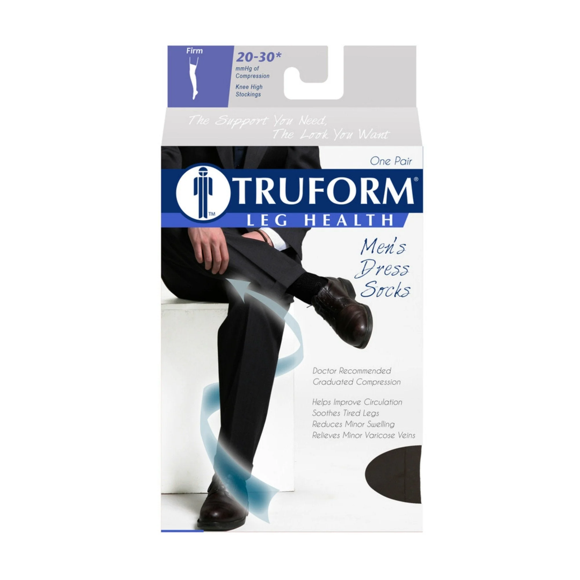 TRUFORM® Men's Dress Knee High 20-30 mmHg - Image 5
