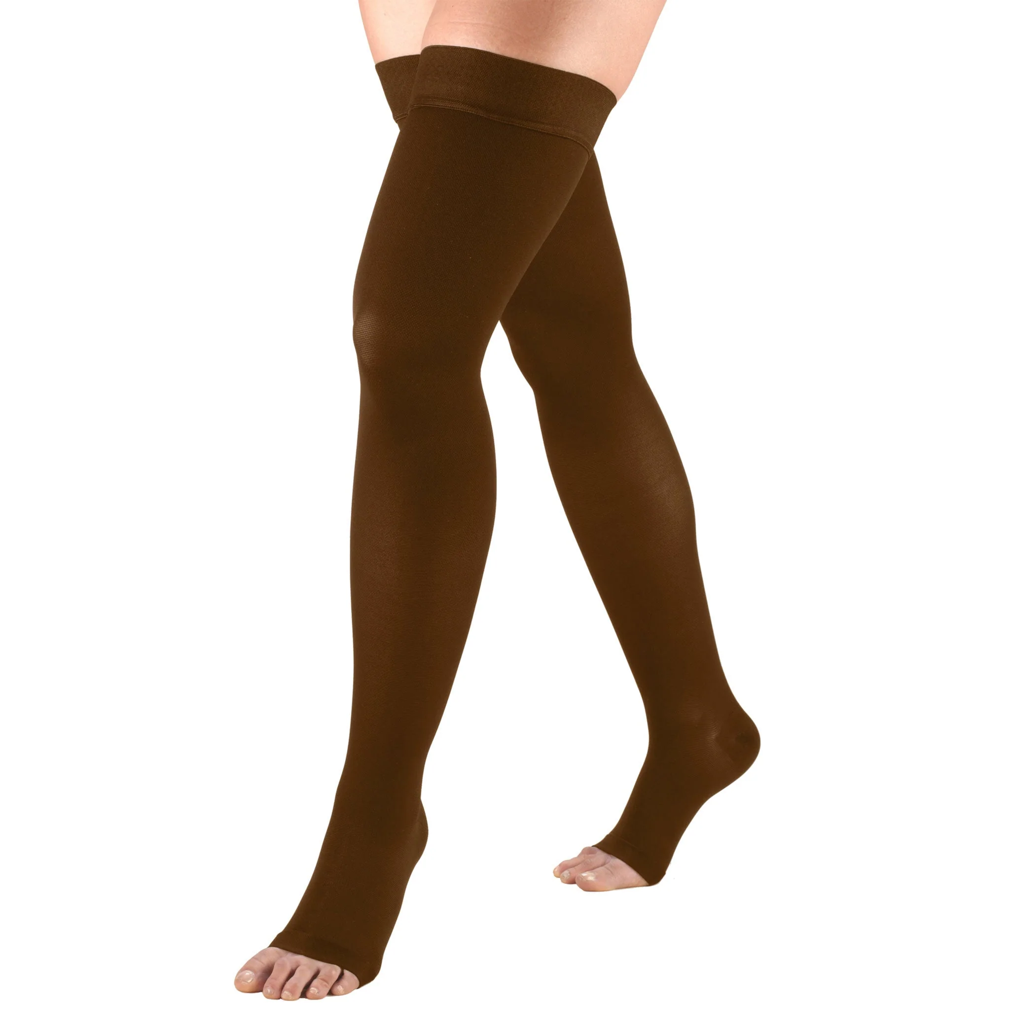 TRUFORM® Thigh High 20-30 mmHg w/ Silicone Dot, Open Toe - Image 3