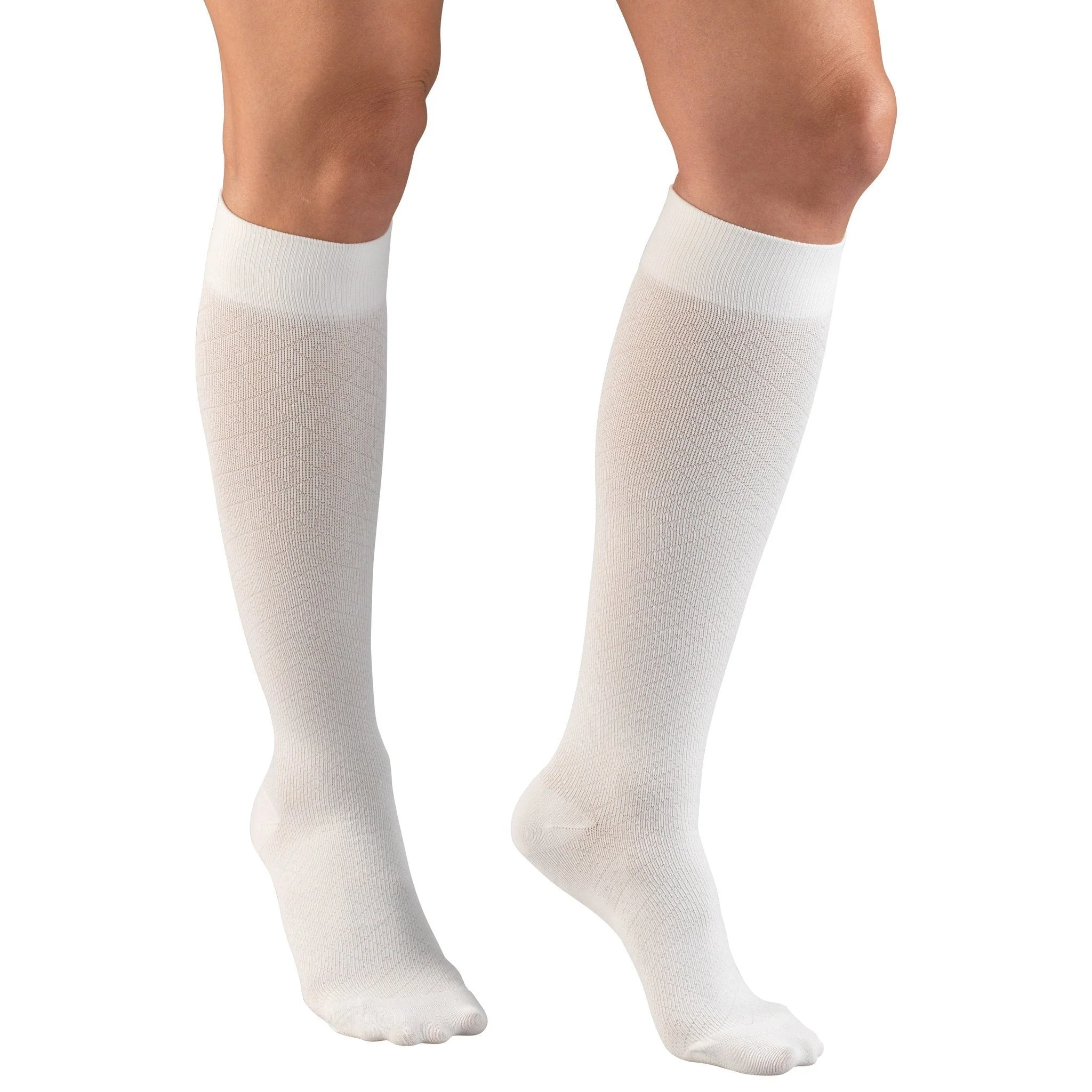 TRUFORM® Women's Trouser Knee High 15-20 mmHg, Diamond Pattern - Image 5